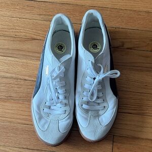 Puma Palermo White and Black Men's Sneakers